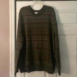 Merona olive green cotton wool blend heavy sweater size XXL